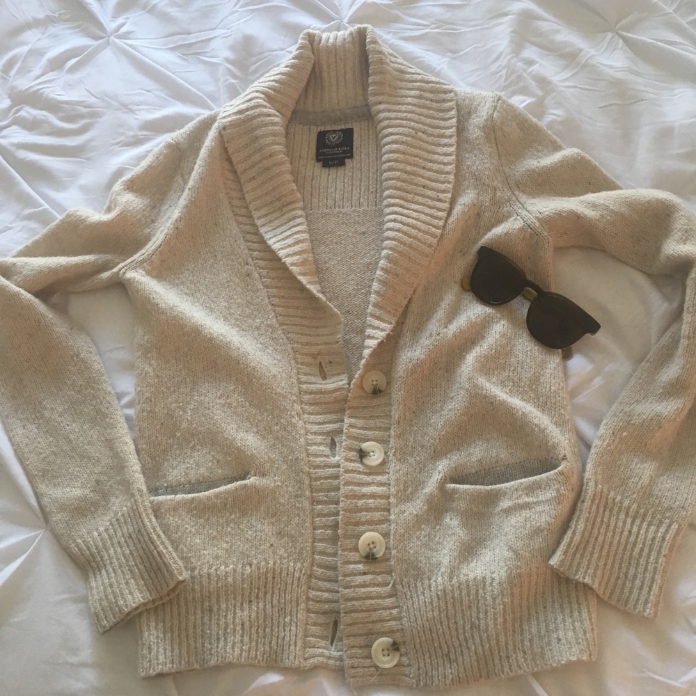 Cozy American Eagle Wool Cardigan